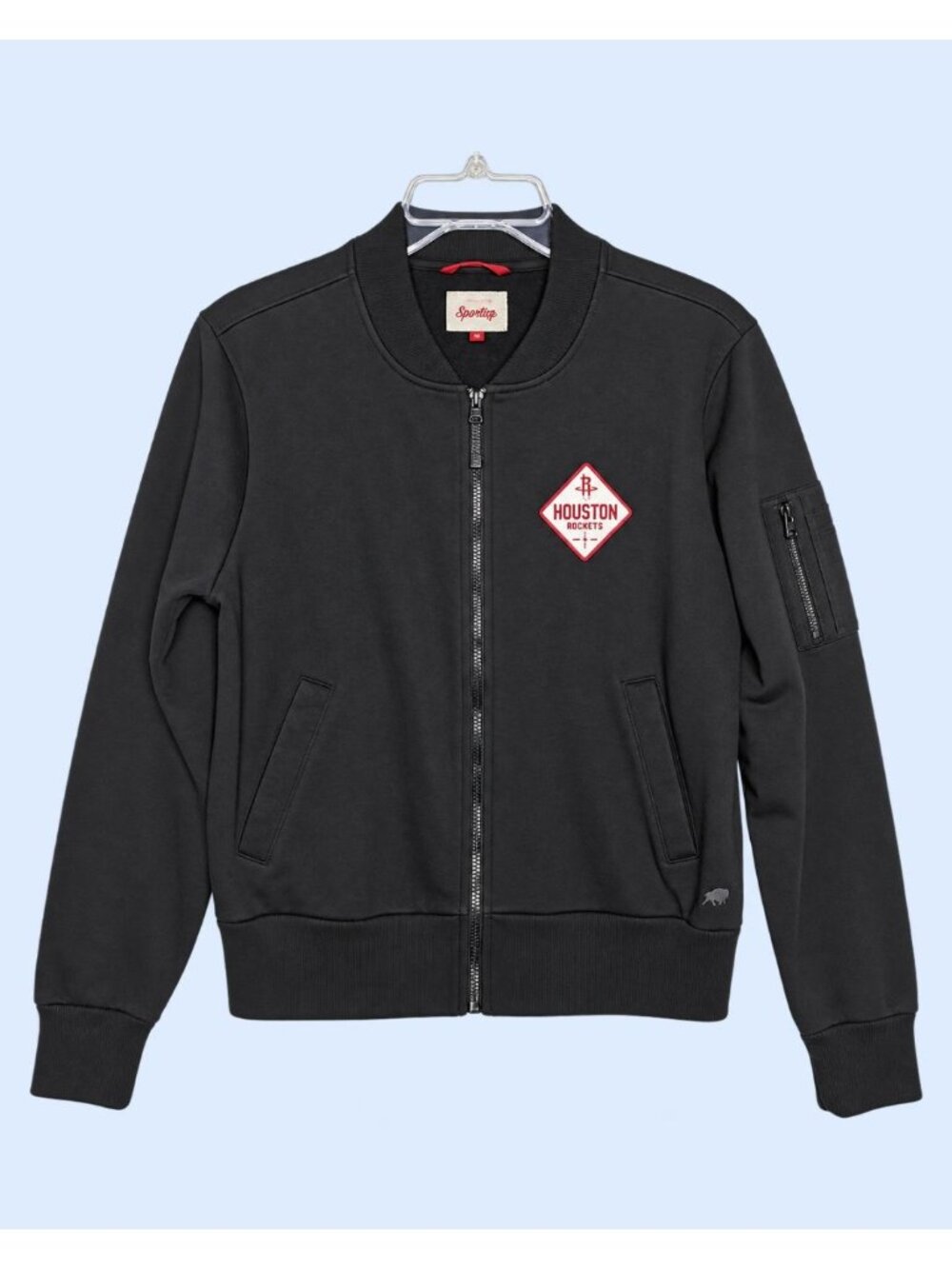 SPORTIGE long sleeve black and red HOUSTON ROCKETS 1967 women Jacket size XL